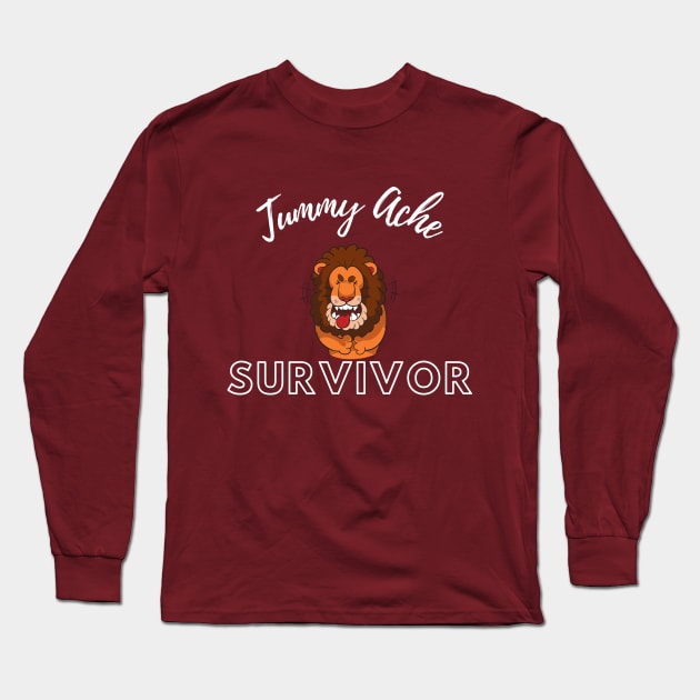 Tummy Ache Survivor Long Sleeve T-Shirt by Holly ship